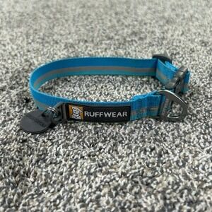 Ruffwear Crag Reflective Adjustable Dog Collar 11-14" Blue Dusk Quick Release